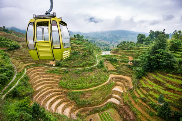 Yaoshan Montaña Guilin China Ladera Arroz Terrazas Paisaje —  Fotos de Stock