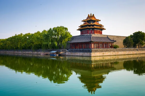 Peking China Aus Dem Äußeren Burggraben Der Verbotenen Stadt Morgengrauen — Stockfoto