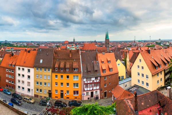 Norymberga Niemcy Stara Panorama Miasta — Zdjęcie stockowe