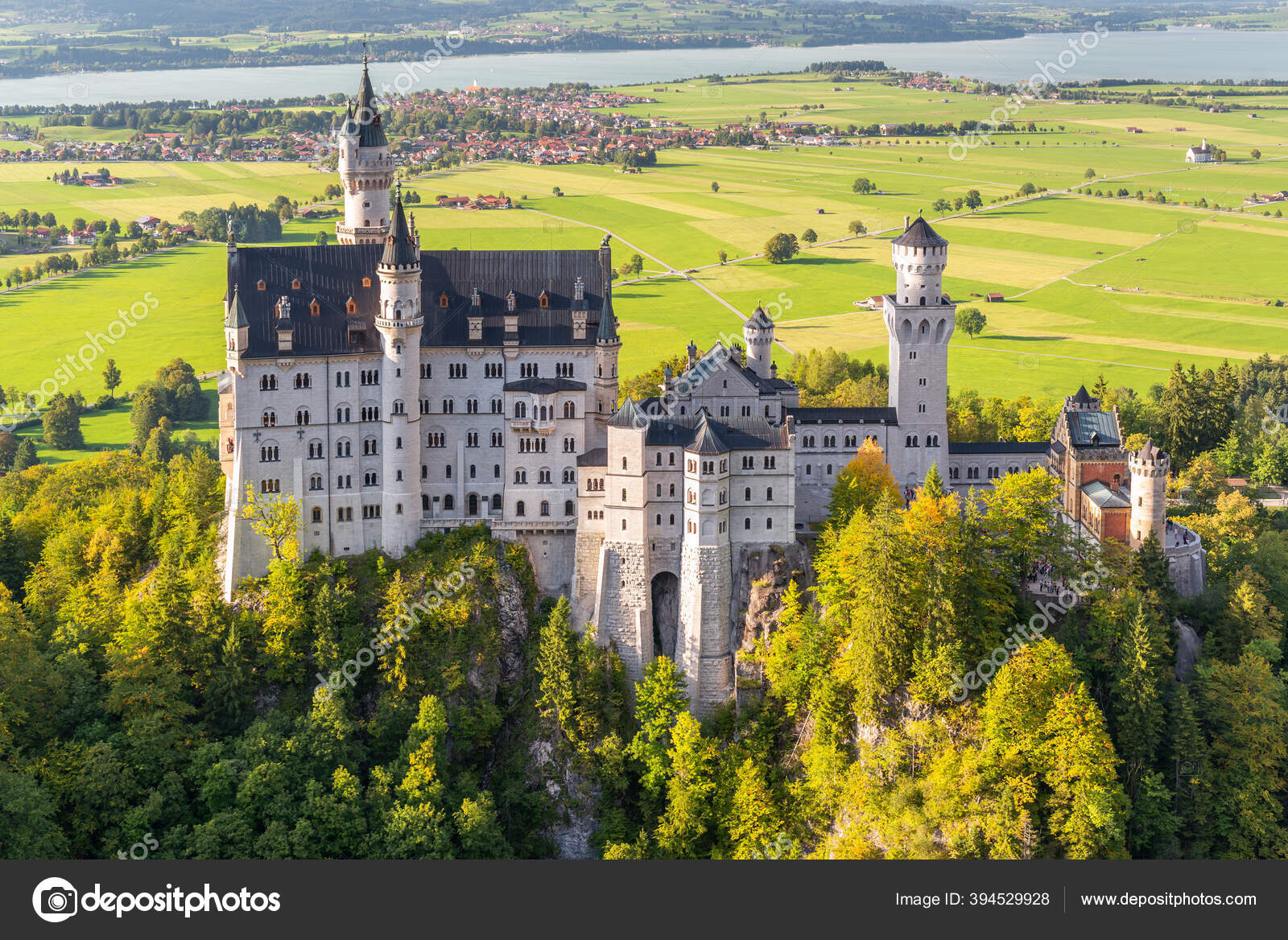 Neuschwanstein Castle Bavarian Alps Germany Stock Editorial Photo