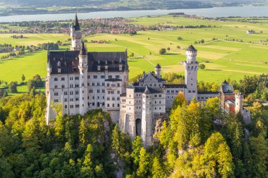 Almanya 'nın Bavyera Alplerindeki Neuschwanstein Şatosu.