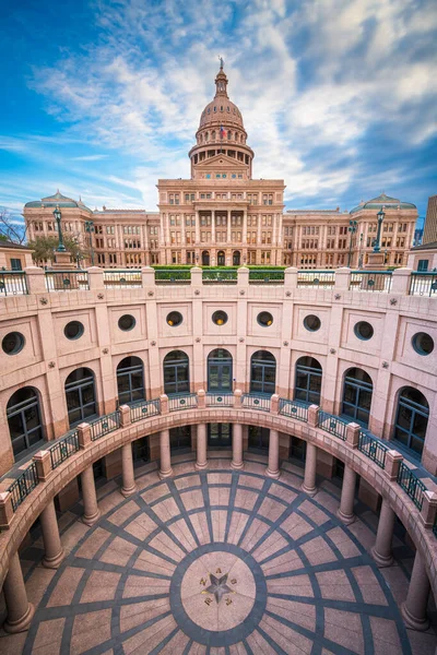 Austin Texas Capitolio Estatal Texas Atardecer — Foto de Stock