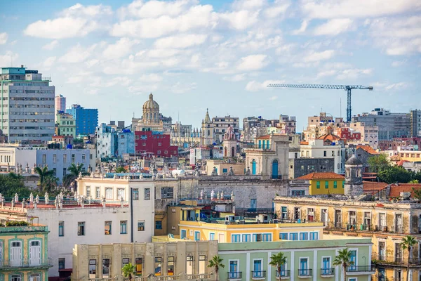 Hawana Kuba Stare Miasto Panorama Ciągu Dnia — Zdjęcie stockowe