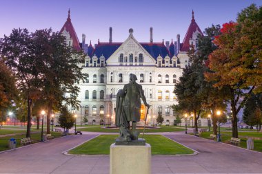 Albany, New York, ABD Alacakaranlıkta New York Eyalet Meclisinde.