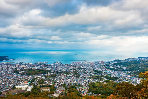 Otaru Hokkaido Ιαπωνία Πόλη Cityscape Πάνω Από Ishikari Bay Στο — Φωτογραφία Αρχείου