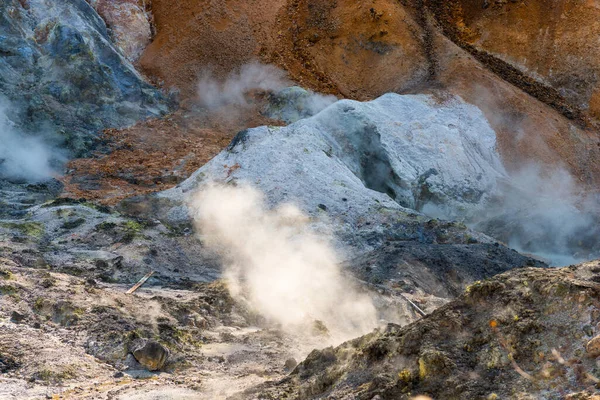 Jigokudani Conocido Inglés Como Hell Valley Fuente Aguas Termales Para — Foto de Stock