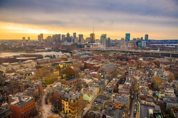 Bostom Massachusetts Verenigde Staten Centrum Skyline Van Bunker Hill — Stockfoto