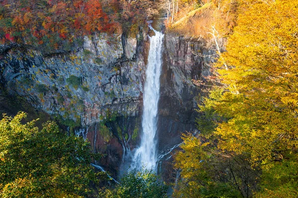 Nikko Japonia Nad Wodospadem Kegon Jesienią — Zdjęcie stockowe