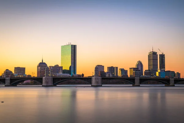 Boston Massachusetts Verenigde Staten Stadsgezicht Vanaf Overkant Van Charles River — Stockfoto