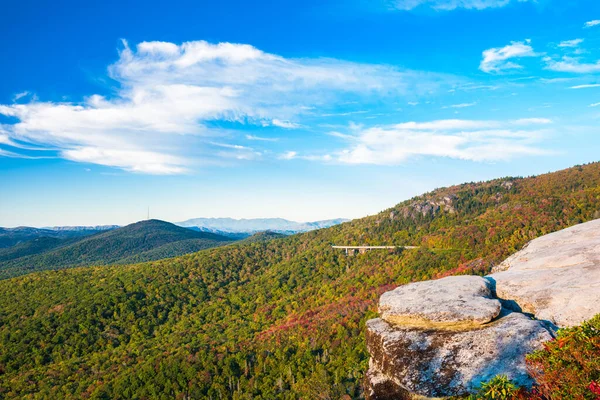 Linn Cove Viaduct Dziadek Góra Karolina Północna Usa — Zdjęcie stockowe