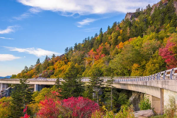 Viaduc Linn Cove Grand Père Mountain Caroline Nord États Unis — Photo