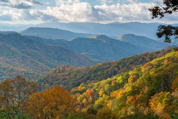 Great Smoky Dağları Ulusal Parkı, Tennessee, ABD Sonbaharda Yeni Bulunan Geçit 'i.