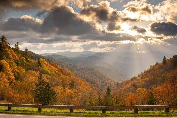 Great Smoky Mountains National Park Tennessee Amerika Serikat Menghadap Newfound — Stok Foto