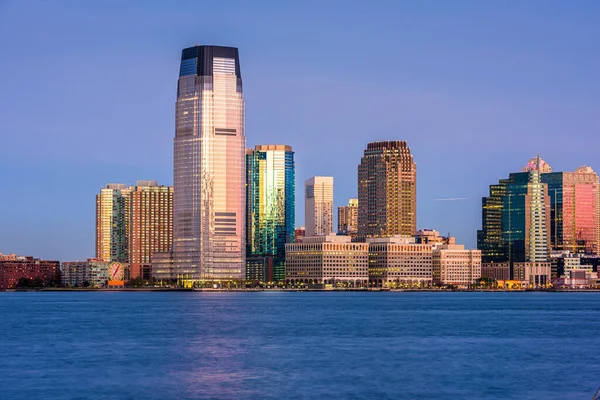 Exchange Place New Jersey Usa Skyline Hudson River Stock Image