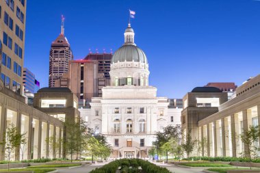 Indiana Eyalet Kongre Binası Indianapolis, Indiana, ABD.