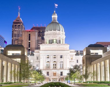 Indiana Eyalet Kongre Binası Indianapolis, Indiana, ABD.