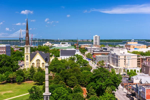 Charleston Güney Carolina Abd Şehir Merkezi Silueti — Stok fotoğraf