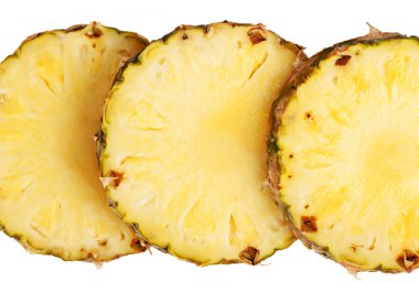 Ananas daireler closeup, arka plan