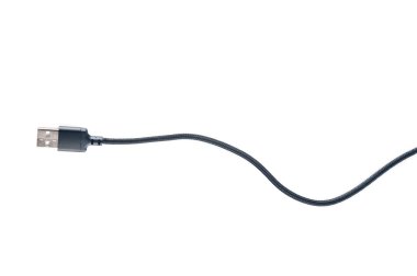 USB kablosu ve mini beyaz üzerinde kapat