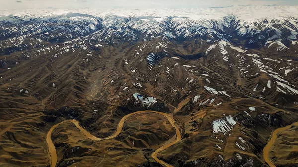 Republiek Afghanistan, de Hindu Kush Mountains en de vlakte — Stockfoto