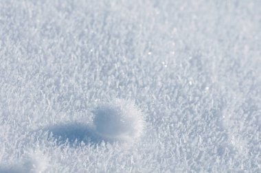 kar dokusu yakın çekim doğal