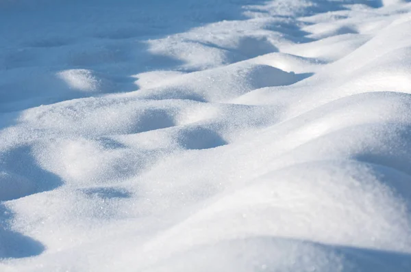 Tło czystego śniegu z wydmami — Zdjęcie stockowe