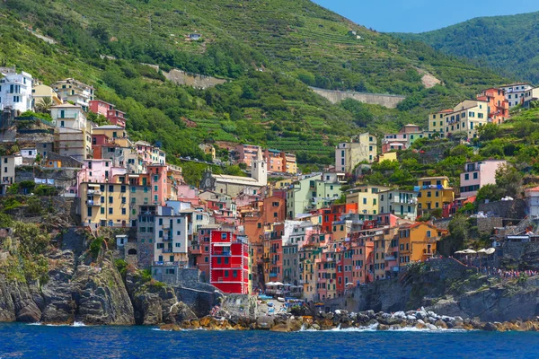 Riomaggiore, Cinque Terre, Liguria, Itália — Fotografia de Stock