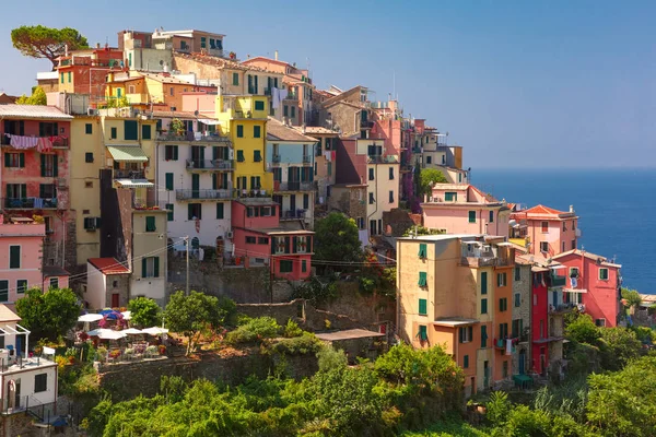 Panorama de Corniglia, Cinque Terre, Liguria, Italia — Foto de Stock