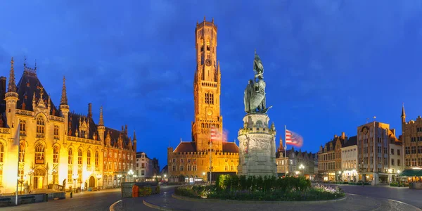 Plaza del Mercado Viejo en Brujas, Bélgica —  Fotos de Stock