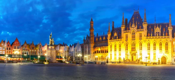 Oude marktplein in Brugge, België — Stockfoto