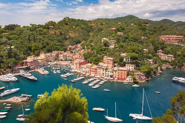 Panorama de Portofino, Riviera Italiana, Liguria — Foto de Stock