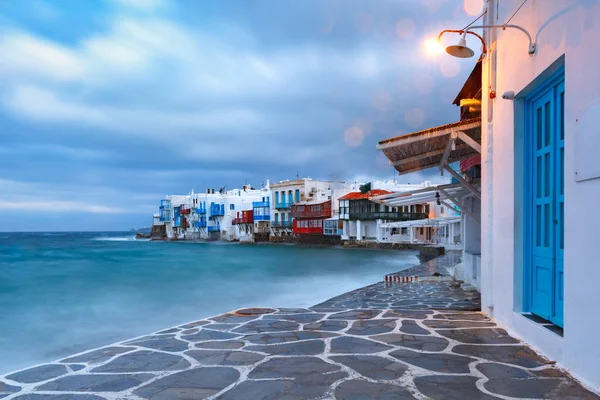 Klein Venetië op eiland Mykonos, Griekenland — Stockfoto