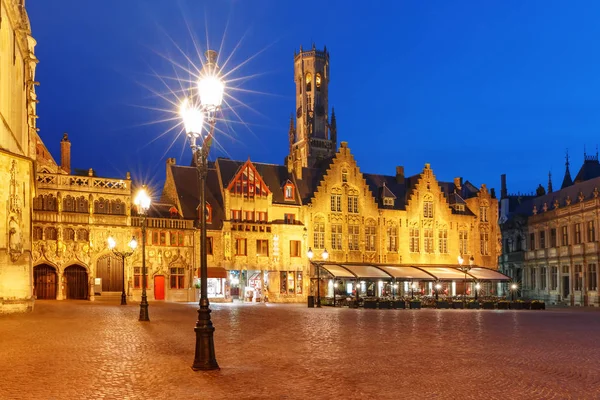 Burg plein in Brugge, België — Stockfoto