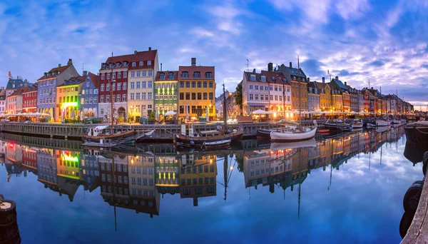 Nyhavn Kopenhag, Danimarka. — Stok fotoğraf