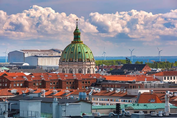 Vista aérea de Copenhaga, Dinamarca — Fotografia de Stock