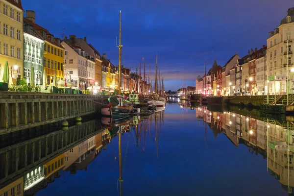 Nyhavn Kopenhag, Danimarka. — Stok fotoğraf