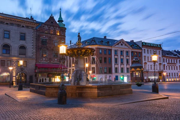 Gammeltorv o Mercato Vecchio, Copenaghen, Danimarca — Foto Stock