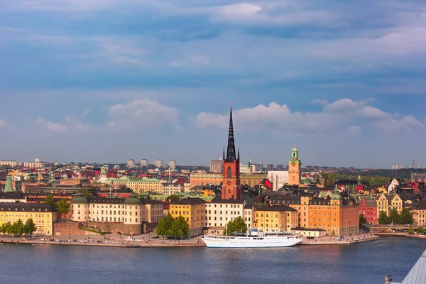 Панорама Гамла Стэн в Стокгольме, Швеция — стоковое фото
