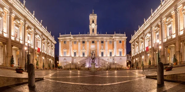 Campidoglio placu na Kapitolu, Rzym, Włochy — Zdjęcie stockowe