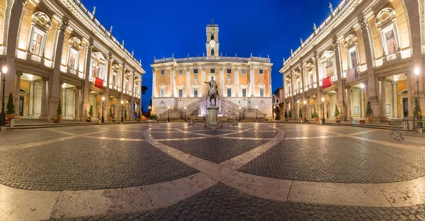 Campidoglio placu na Kapitolu, Rzym, Włochy — Zdjęcie stockowe