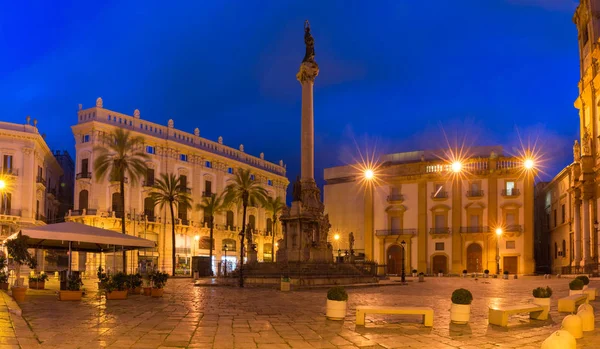 Piazza San Domenico, Palermo, Sycylia, Włochy — Zdjęcie stockowe