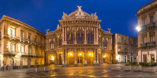 Teatro Massimo Bellini, Catania, Sicilia, Italia — Foto de Stock