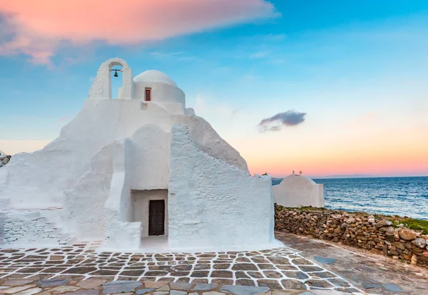 Εκκλησία της Παραπορτιανής στο νησί Μύκονος, Ελλάδα — Φωτογραφία Αρχείου