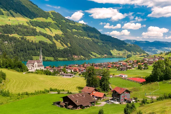 Swiss Village Lungern, Isviçre — Stok fotoğraf
