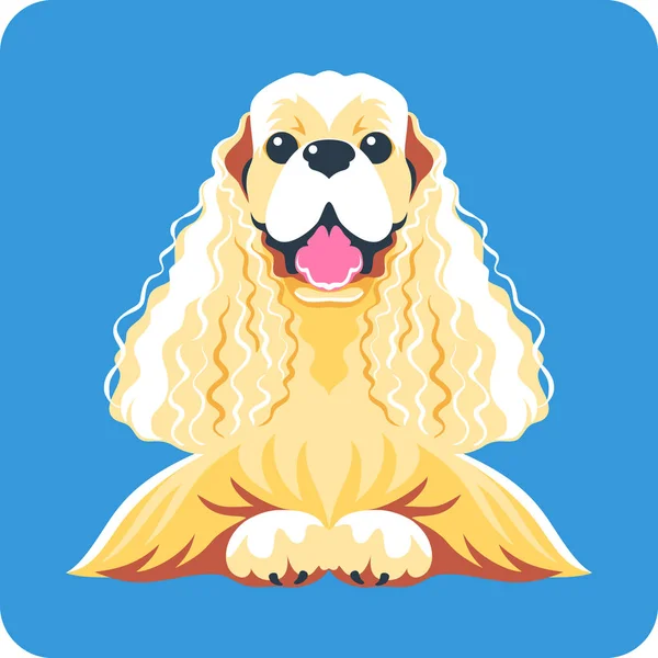 Dog icon flat design — Stock Vector