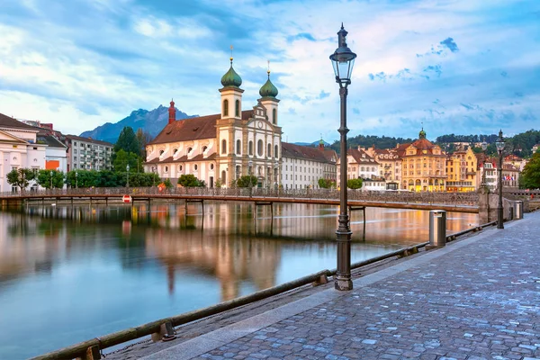Lucerne in the morning, Switzerland — Stock Photo, Image