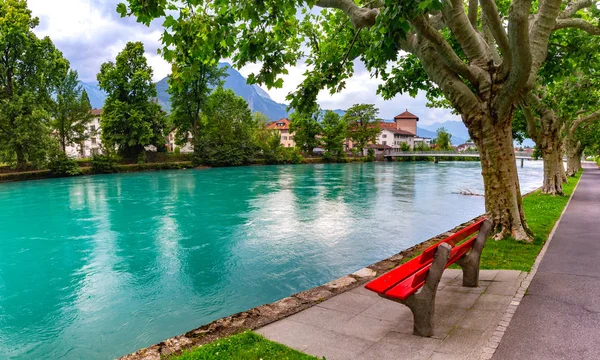 Gamla staden Interlaken, Schweiz — Stockfoto