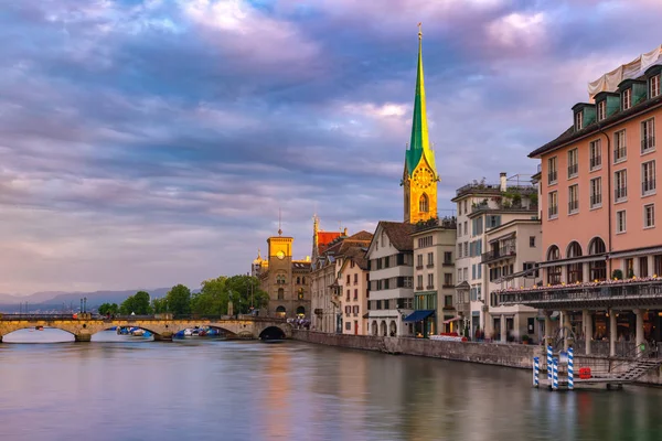 Zürich, den största staden i Schweiz — Stockfoto