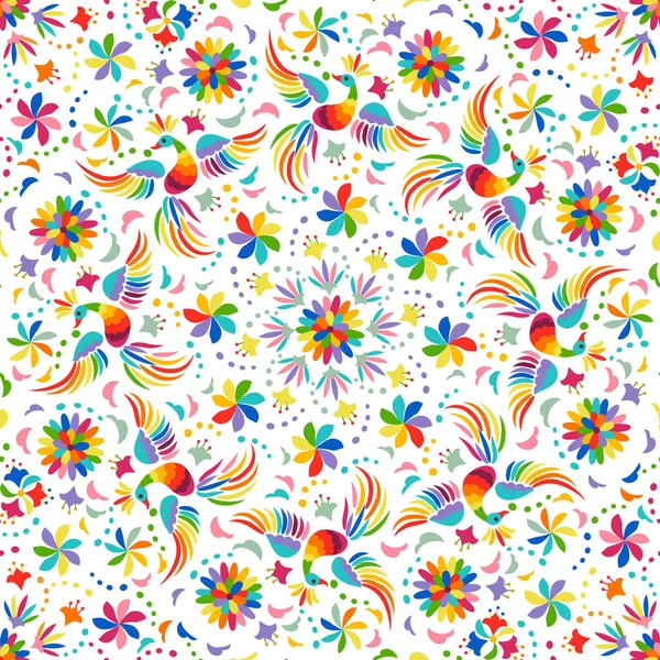 Mexican rainbow seamless pattern — Stock Vector