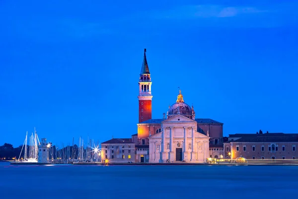 San Giorgio di Maggiore vid soluppgången, Venedig, Italien — Stockfoto